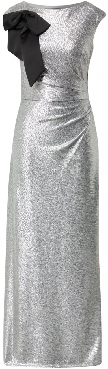 Lauren Ralph Lauren Estélyi ruhák 'AVELINE'  ezüst / fekete