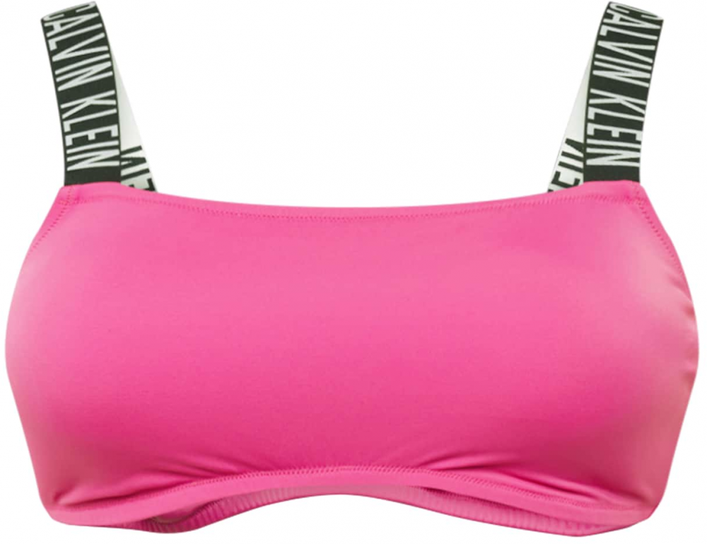 Calvin Klein Swimwear Bikini felső  rózsaszín / fekete / fehér