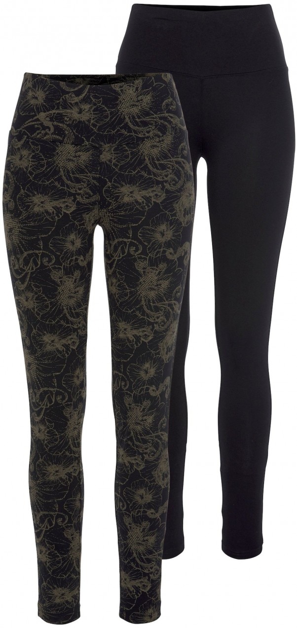 H.I.S Leggings  zöld / fekete