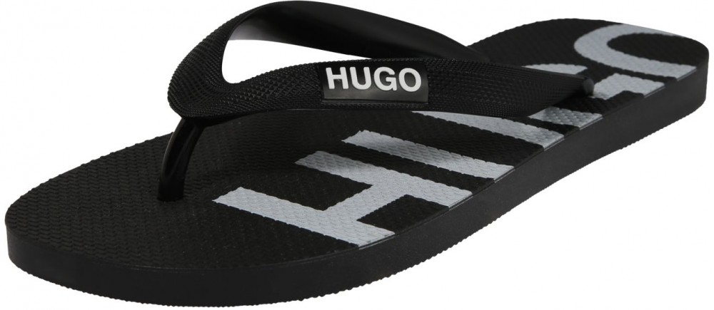 HUGO Ujjelválasztó-pántos szandál 'Onfire_Thng_rblg'  fekete