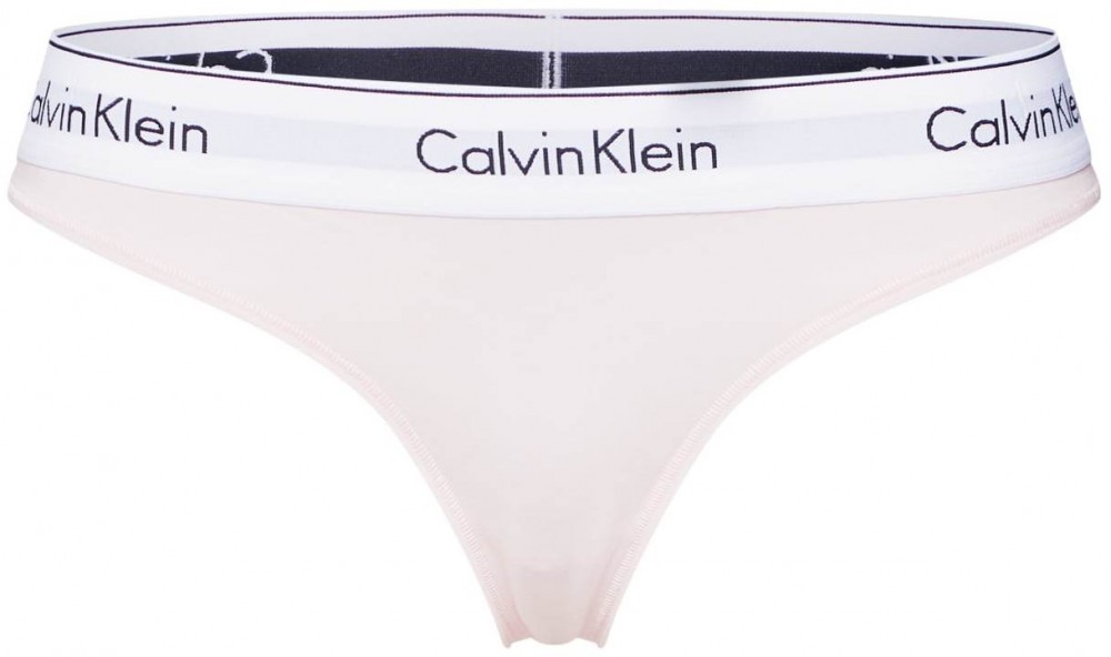 Calvin Klein Underwear String bugyik  világos bézs / fekete / fehér