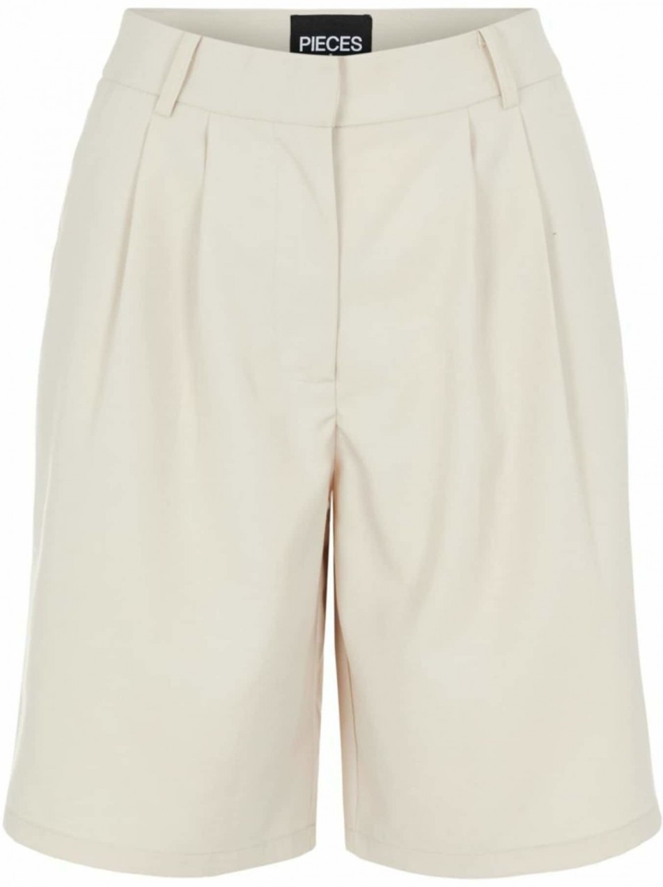 PIECES Élére vasalt nadrágok  bézs
