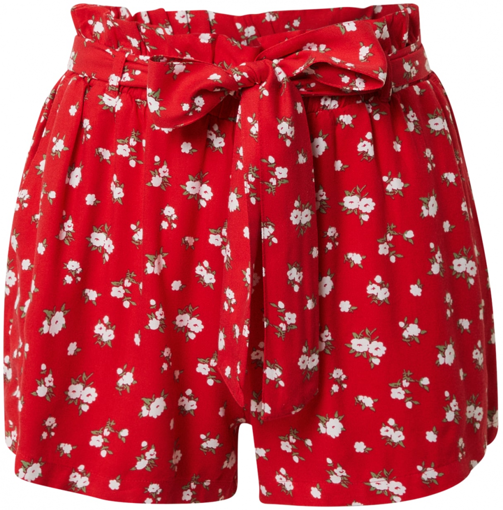 HOLLISTER Nadrág  zöld / piros / fehér