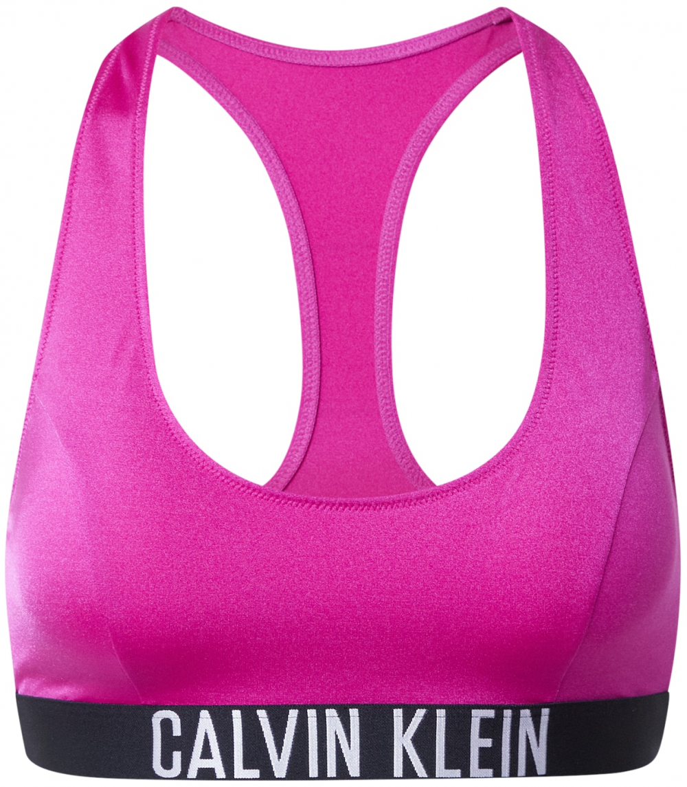 Calvin Klein Swimwear Bikini felső 'Intense Power'  rózsaszín / fekete / fehér