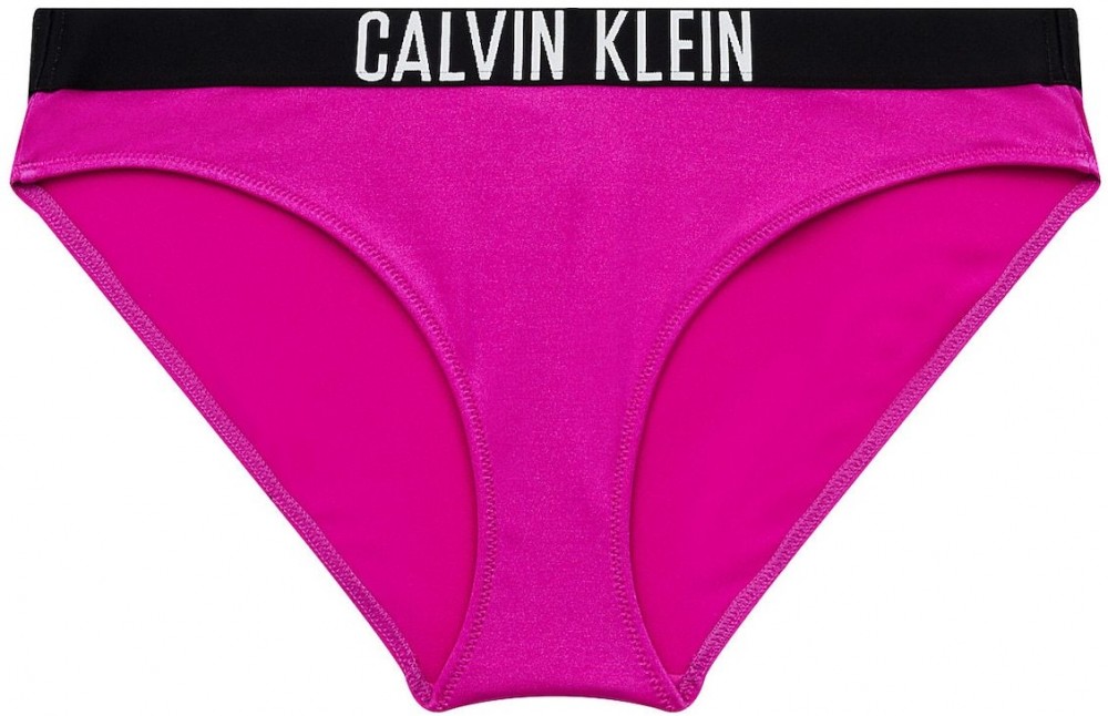 Calvin Klein Swimwear Bikini nadrágok 'Intense Power'  fekete / fehér / ciklámen