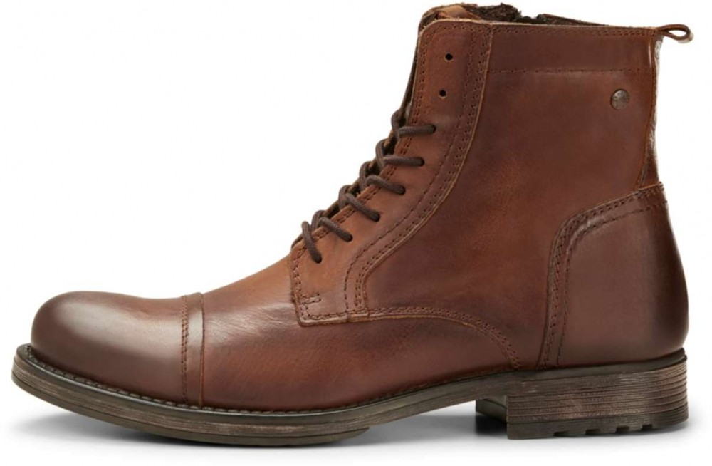 JACK & JONES Fűzős csizma 'Russel'  barna