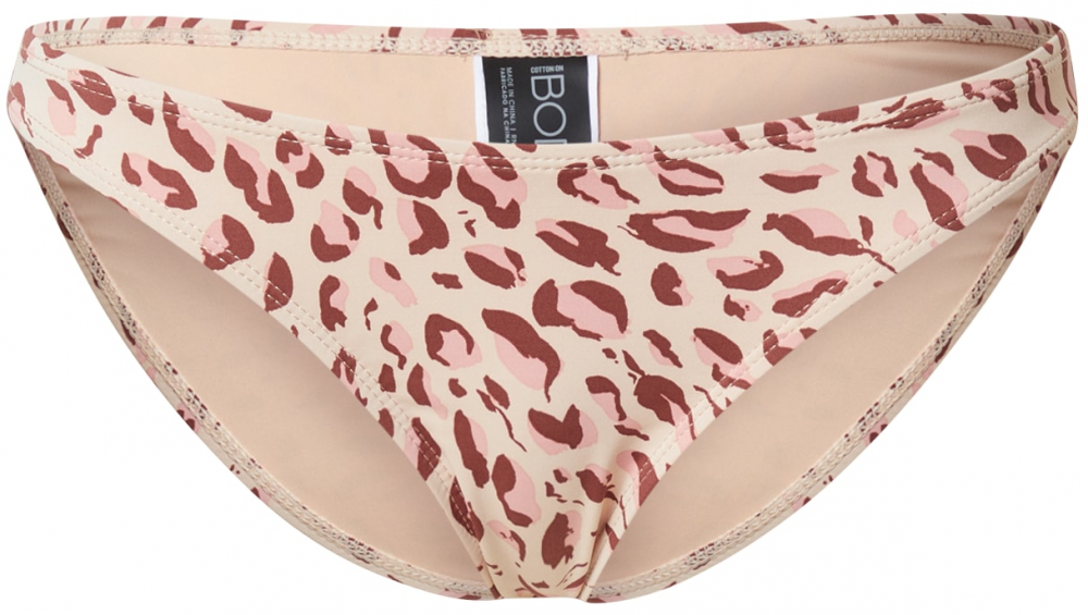 Cotton On Body Bikini nadrágok  barna / cappuccinobarna / világos-rózsaszín