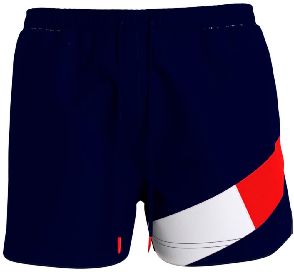 Tommy Hilfiger Underwear Rövid fürdőnadrágok  tengerészkék / piros / fehér