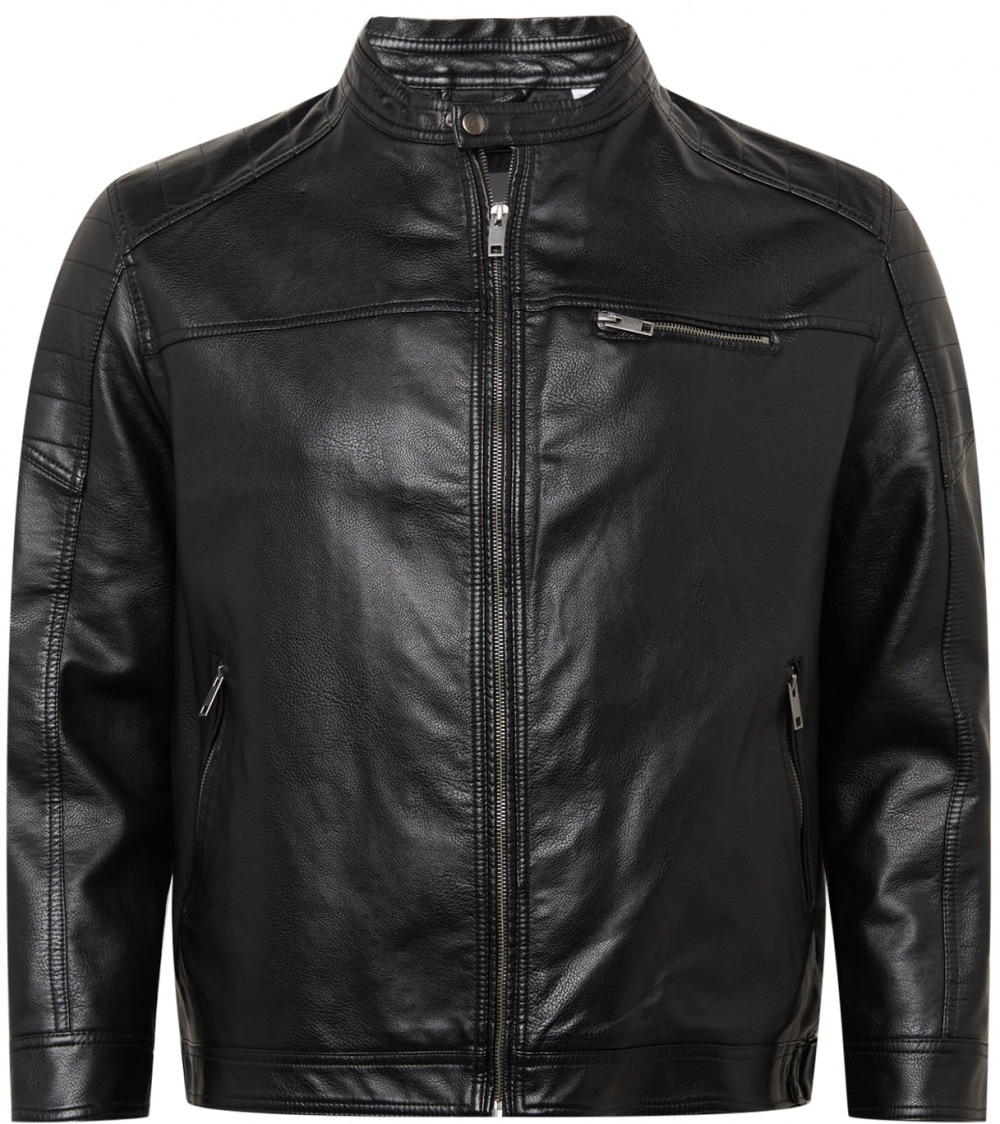 Jack & Jones Plus Átmeneti dzseki 'Rocky'  fekete