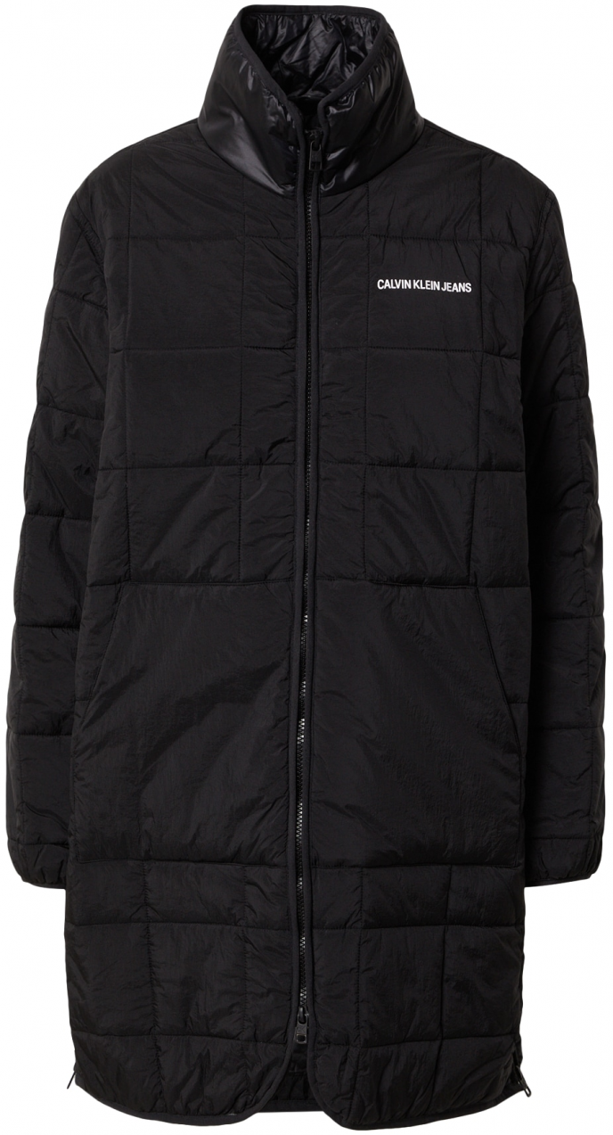 Calvin Klein Jeans Átmeneti dzseki  fekete / fehér