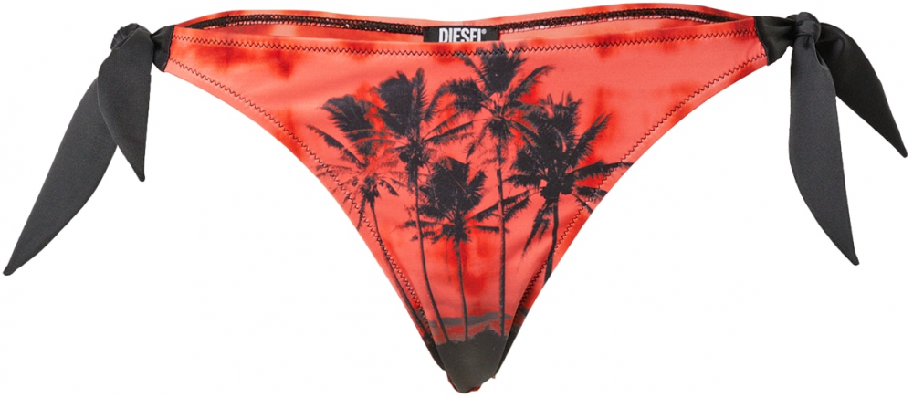 DIESEL Bikini nadrágok 'ALISIA'  piros / fekete