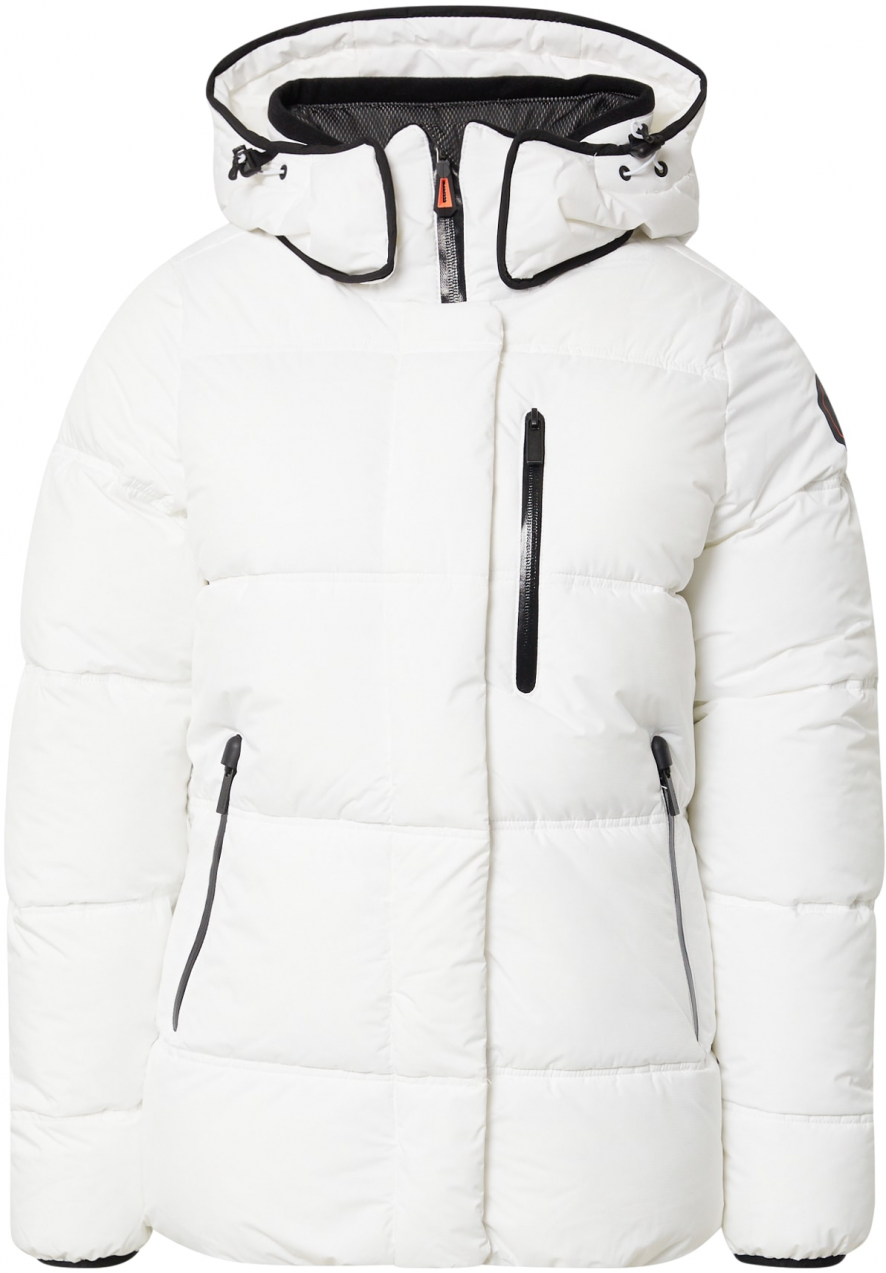 ICEPEAK Kültéri kabátok 'Britton'  fekete / piszkosfehér