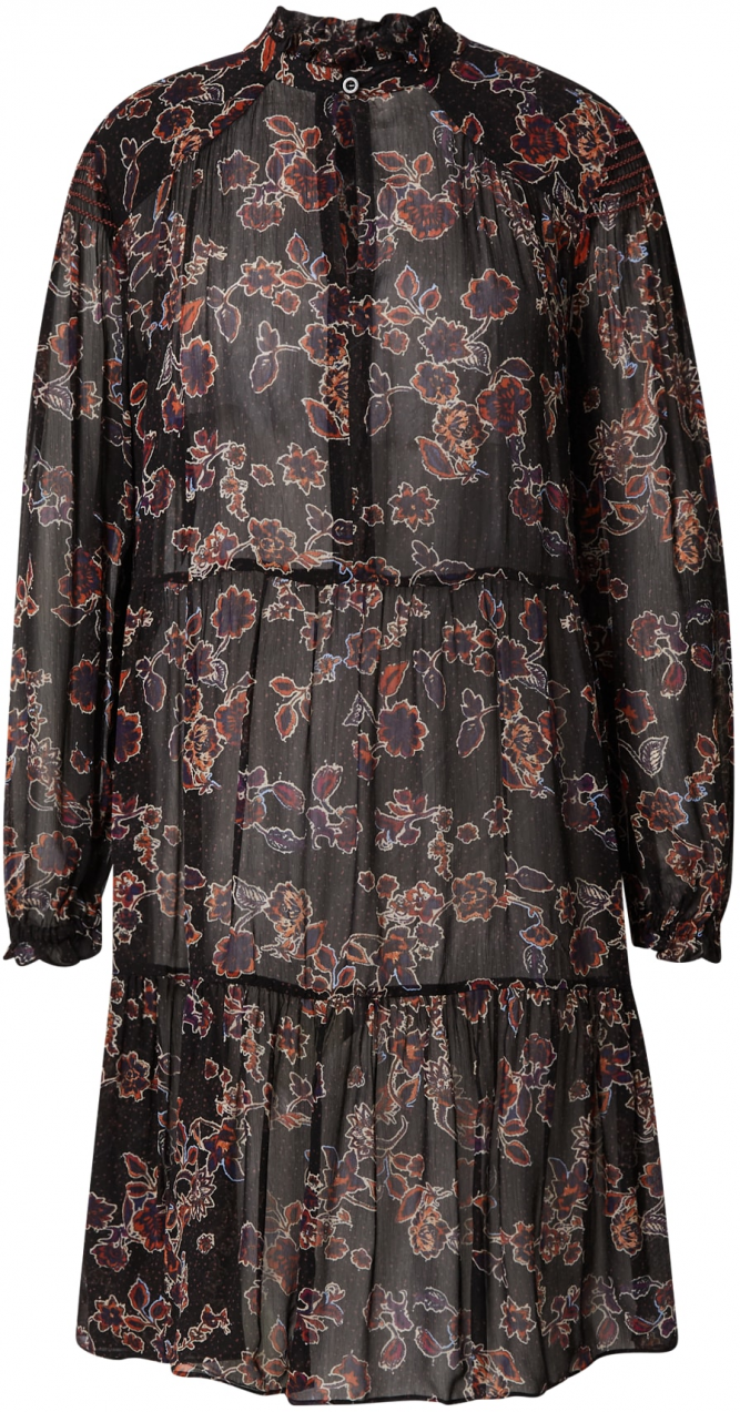 SECOND FEMALE Ruha 'Miao'  világoskék / rozsdabarna / sötétlila / fekete / fehér