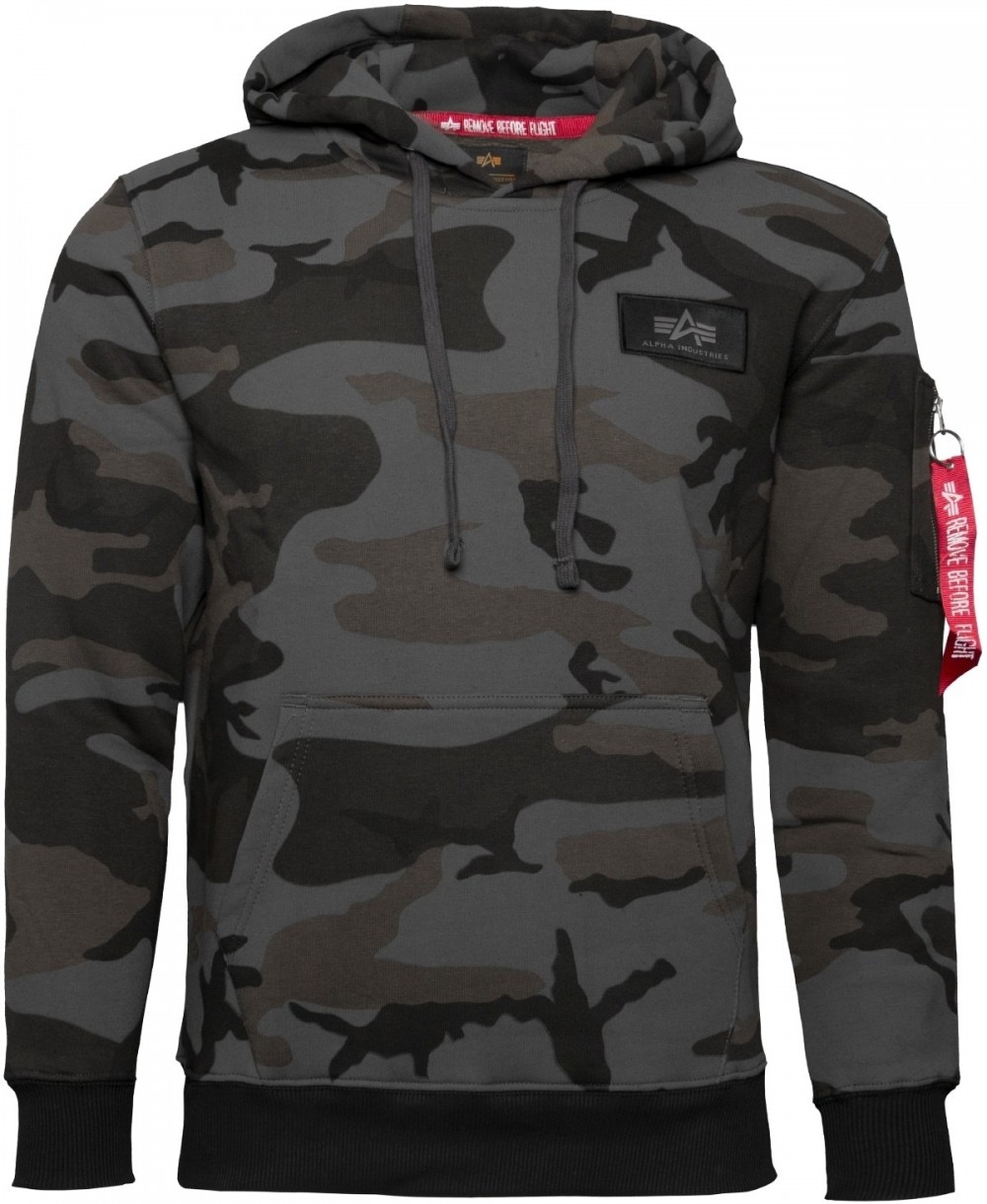 ALPHA INDUSTRIES Pulóver  galambkék / barna / antracit / fehér