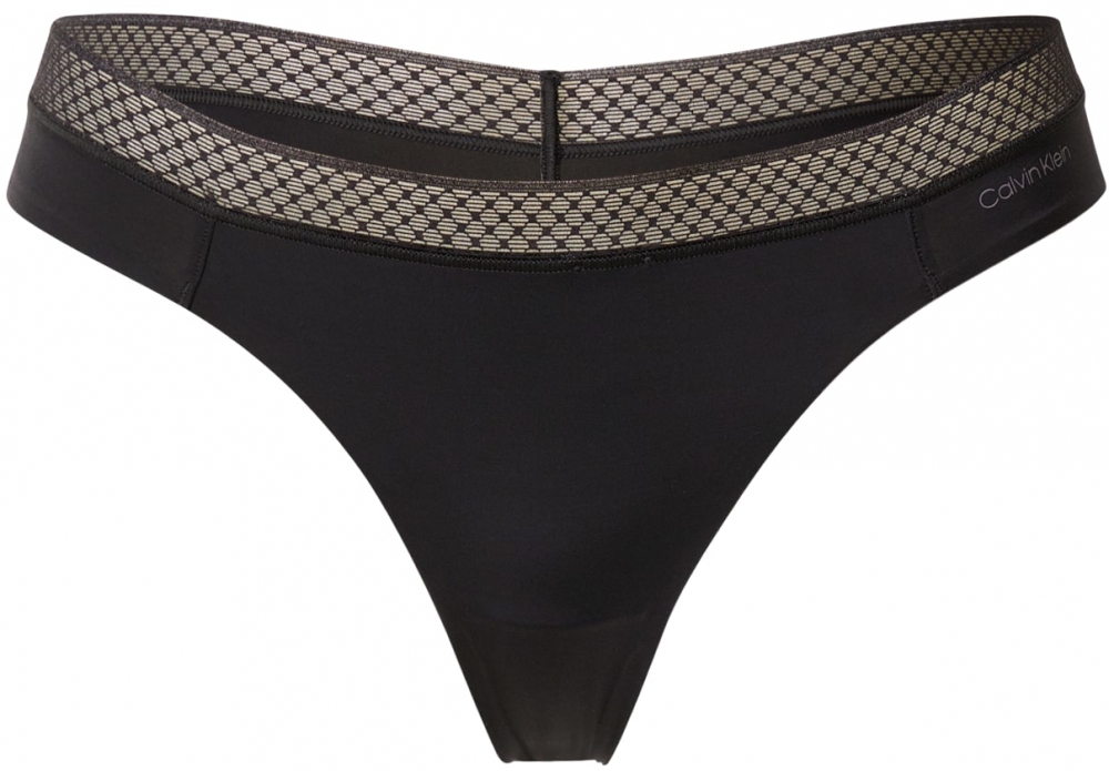 Calvin Klein Underwear String bugyik  fekete