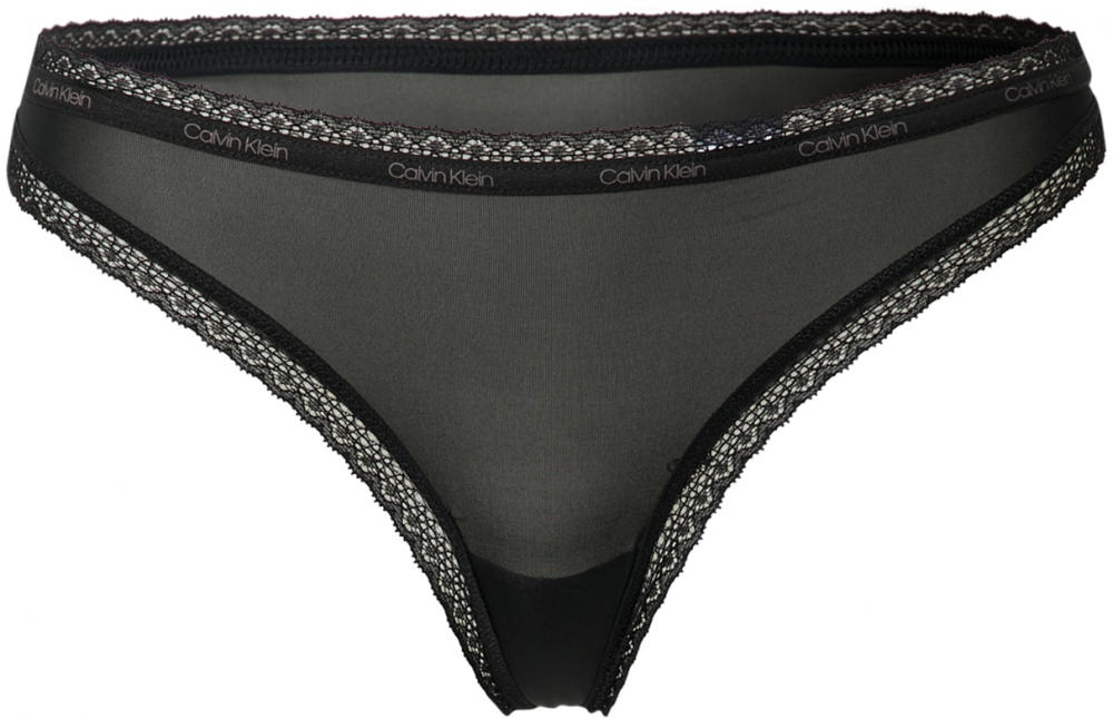 Calvin Klein Underwear String bugyik  fekete