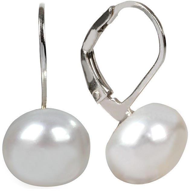 JwL Luxury Pearls Igazgyöngy fülbevaló ezüst kapoccsal JL0022