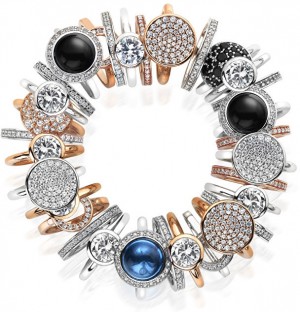 Hot Diamonds Emozioni Infinito Rose Gold gyűrű ER008 50 mm galéria