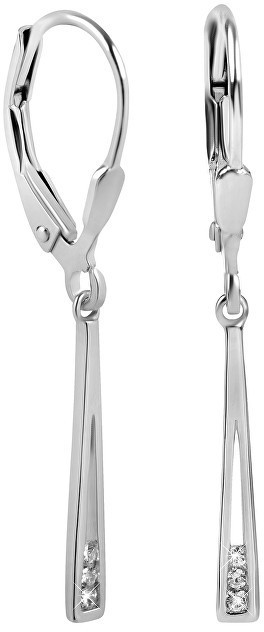 Silver Cat Gyengéd fülbevaló cirkónnal SC268