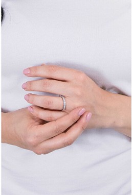 Morellato Nemesacél gyűrű kristályokkal Love Rings SNA41 58 mm galéria