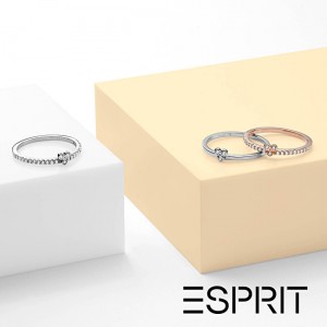 Esprit Ezüst gyűrű kristályokkal Play ESRG005311 51 mm galéria