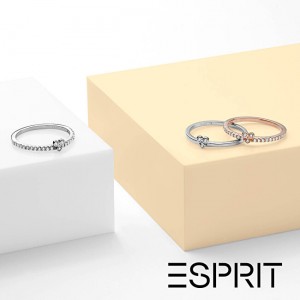 Esprit Ezüst gyűrű kristályokkal Play ESRG005312 54 mm galéria