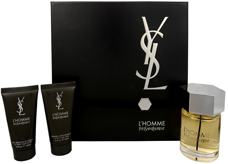 Yves Saint Laurent L´Homme - EDT 100 ml + borotvákozás utáni balzsam  50 ml + tusfürdő 50 ml