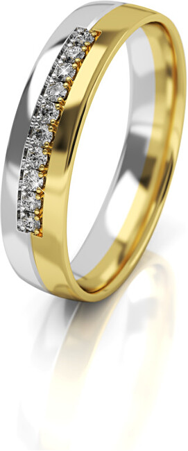 Art Diamond Női bicolor arany gyűrű AUG318 52 mm