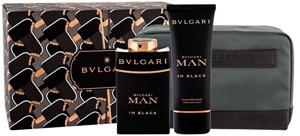 Bvlgari Man In Black - EDP 100 ml + borotválkozás utáni balzsam 100 ml + kozmetikai táska