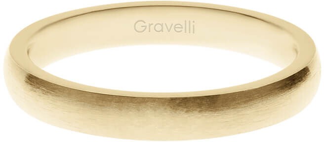 Gravelli Aranyozott rozsdamentes acél gyűrű GJRWYGX106 53 mm