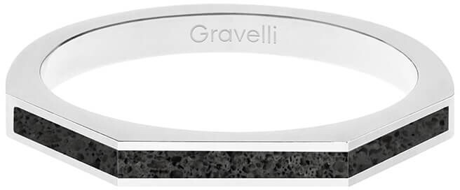 Gravelli Acél gyűrű betonnal Három oldalú acél / antracit GJRWSSA123 56 mm