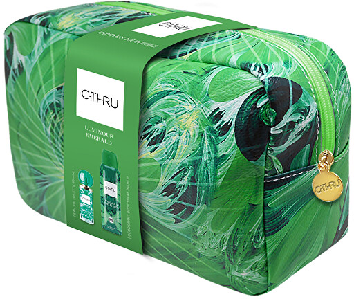 C-THRU Luminous Emerald - EDT 30 ml + dezodor spray 150 ml + kozmetikai táska
