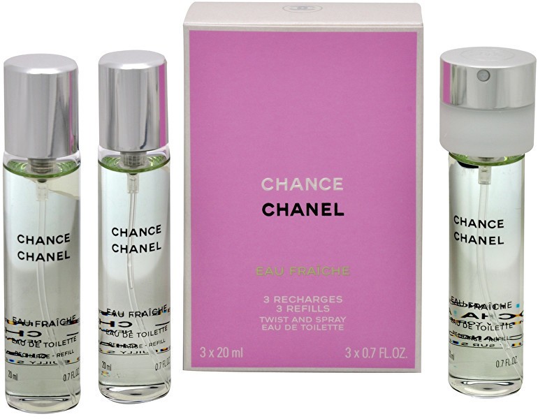 Chanel Chance Eau Fraiche - EDT utántöltő (3 x 20 ml) 60 ml