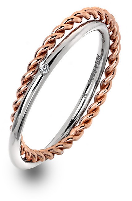 Hot Diamonds Luxus ezüst gyűrű valódi gyémánttal Jasmine RG DR211  50 mm