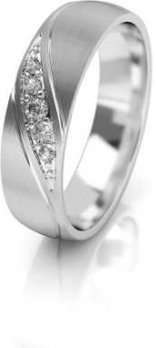 Art Diamond Női jegygyűrű, fehér arany cirkóniával AUG284 54 mm galéria
