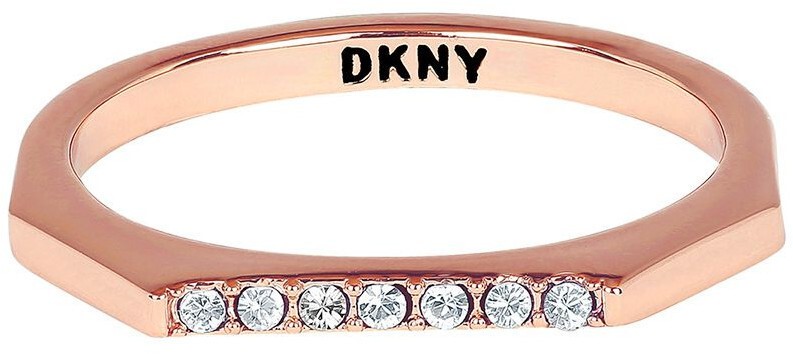 DKNY Stílusos nyolcszög alakú gyűrű 5548761 58 mm