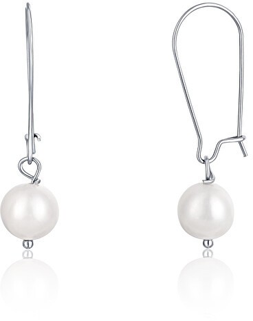 JwL Luxury Pearls Gyönyörű acél fülbevaló valódi gyönggyel JL0614