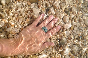 Troli Bubble Blue Zircon gyűrű 56 mm galéria