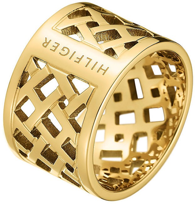 Tommy Hilfiger Egyedi aranyozott nemesacél gyűrű TH2700750 56 mm