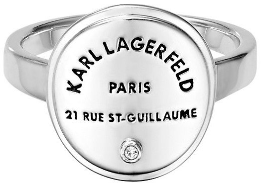 Karl Lagerfeld Elegáns gyűrű jellegzetes logóval 554530 58 mm