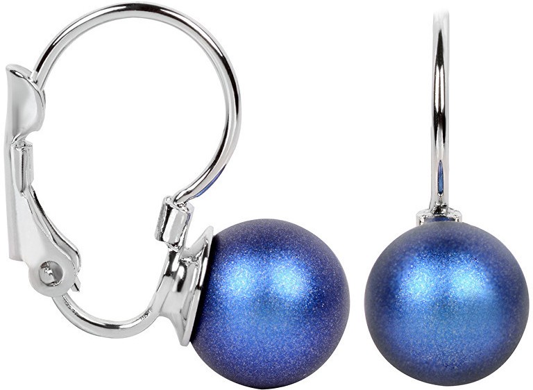 Troli Pearl Iridescent Dark Blue fülbevaló