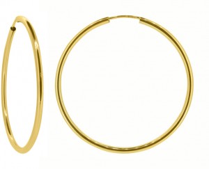 Brilio Női sárga aranyozott karika fülbevaló P005.750112005.75 5 cm galéria