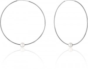 JwL Luxury Pearls Karika ezüst fülbevaló fehér igazgyönggyel JL0638 galéria