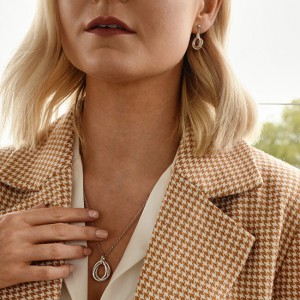 Hot Diamonds Ezüst gyémánt fülbevaló Trio DE644 galéria