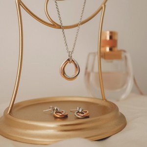Hot Diamonds Ezüst gyémánt fülbevaló Trio DE644 galéria