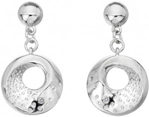 Hot Diamonds Csodás ezüst gyémánt fülbevaló Quest DE649 galéria