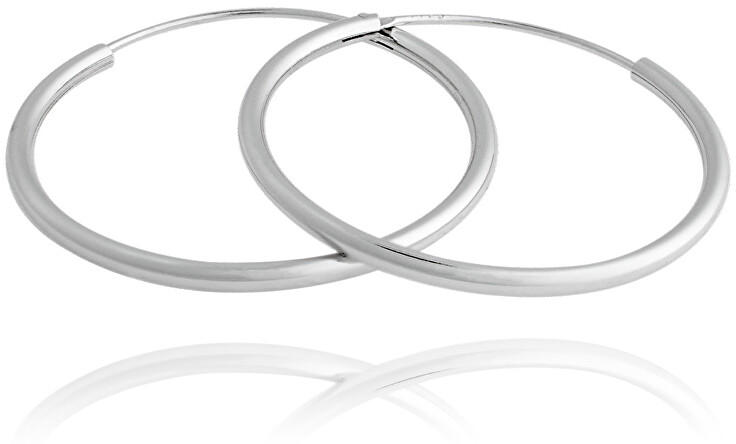 JVD Időtlen ezüst kerek fülbevalók SVLE0208XD500 6 cm