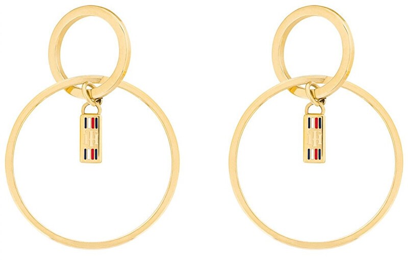 Tommy Hilfiger Luxus aranyozott karika fülbevaló TH2780321