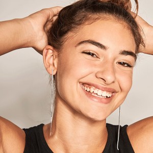 PDPAOLA Hosszú ezüst fülbevalók színtiszta cirkónium kővel SASHA Silver AR02-070-U galéria