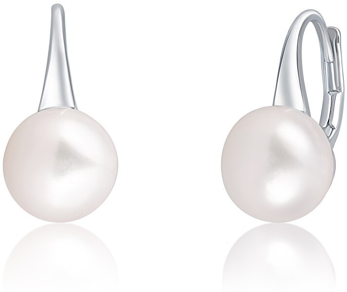 JwL Luxury Pearls Gyengéd ezüst fülbevaló valódi gyönggyel JL0643